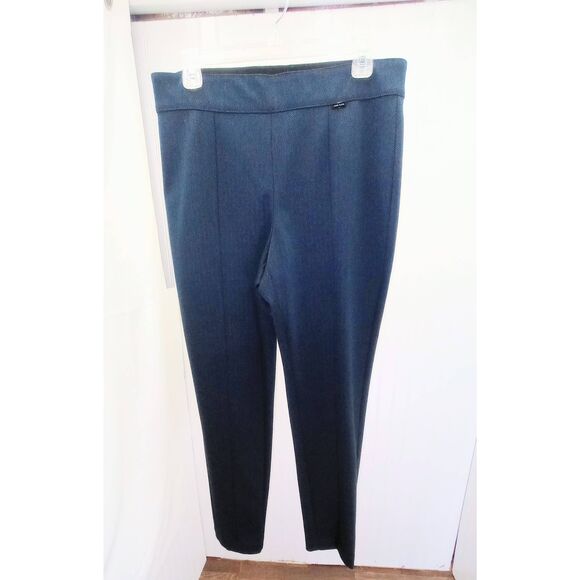 NWT Anne Klein  straight leg, legging, pants. Blue & black. High rise. Ankle.  S - Picture 1 of 6